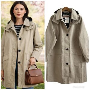 NWT Barbour Hebrides Rain Jacket Longline Waterproof Trench Coat size 14